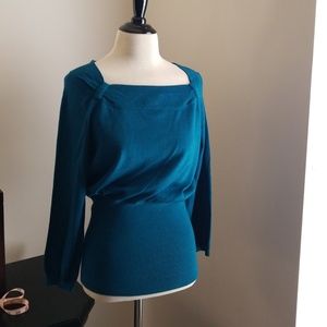 Turquoise highwaisted sweater